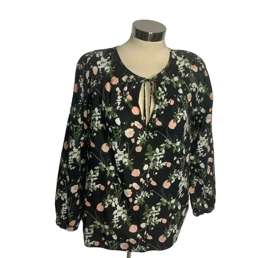 J.‎ Crew liberty of London Poppy dream peasant top